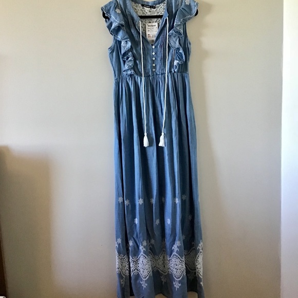 Desigual Innocense Maxi Dress With Embroidery - Picture 2 of 9